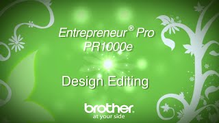 How To Edit Designs on the Brother Entrepreneur Pro PR1000e MultiNeedle Embroidery Machine [upl. by Ahcas58]