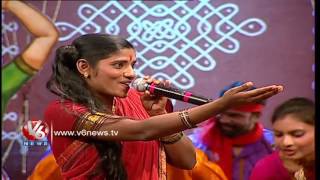 O Lacha Gumadi Vainala Mavidi Song  Telangana Folk Songs  Dhoom Thadaka  V6 News [upl. by Ahsekam]