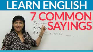 What are proverbs 7 common sayings in English [upl. by Lessur]