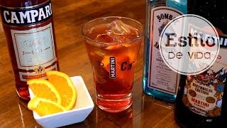 Cómo preparar un Negroni  Los mejores cócteles [upl. by Marge]