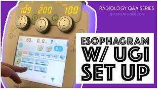 Radiology Exams How to Set Up for an Esophagram with Upper GI [upl. by Aneeuq374]