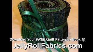 How To Make Quilt Patterns Using Jelly Rolls [upl. by Atnim]