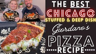 BEST Chicago Stuffed Pizza Recipe [upl. by Kir]