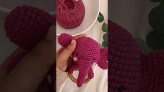 Amigurumi Elephant rattle making [upl. by Hcra]