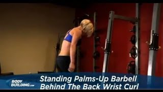 Behind The Back Wrist Curl  Forearm Exercise  Bodybuildingcom [upl. by Nielson]