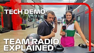 How Do F1 Teams Communicate Over A Race Weekend Albert Fabrega’s F1 TV Tech Demo  Cryptocom [upl. by Bee]