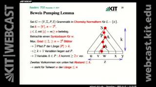 08 Pumping Lemma Hilfs Lemma Abschlusseigenschaften Der CYKAlgorithmus Kellerautomaten [upl. by Harlen]