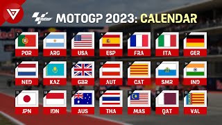 MotoGP 2023 Calendar amp Schedule [upl. by Annaiuq]