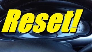 How to reset the oil and service indicator video [upl. by Ahsilaf]