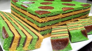 Kek Lapis Masam Manis Sarawak Layer Cake Resepi [upl. by Neale]