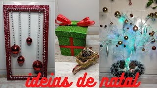 lindas ideias de diy de natal quadro arvores e enfeites faça vc mesmo [upl. by Ahsitel]