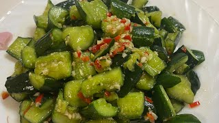 Smacked Cucumber Salad 涼拌黃瓜 [upl. by Anaujd]