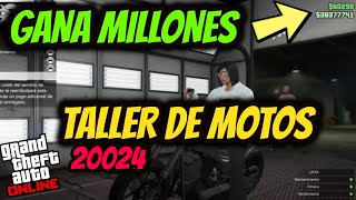 😲NUEVO GANA MILLONES MUCHO DINERO con el TALLER DE MOTOS GTA 5 ONLINE PS4 20024 [upl. by Darcee]