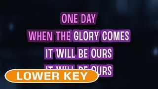 Glory Karaoke Lower Key  John Legend [upl. by Fawn246]