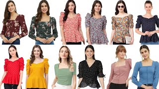 Floral Blouse Trends 2024  Top Stylish Blouses for Women  Wear Waves [upl. by Hallam925]