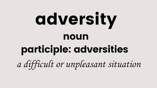 adversity [upl. by Nodnalb]