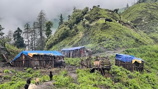 Poor but Very Happy Lifestyle of Mountain Village People  Rainy Season Compilation  IamSuman [upl. by Ynnus382]