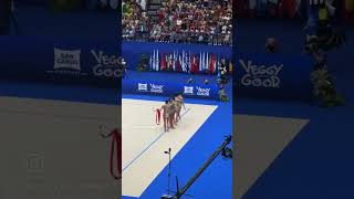 Coppa del mondo di Ginnastica ritmica squadra 🇮🇹 Italia 3 nastri e 2 palle  Le farfalle 🦋 [upl. by Notnats]