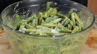 PistachioCitrus Pesto Green Beans and Gemelli [upl. by Annehcu311]