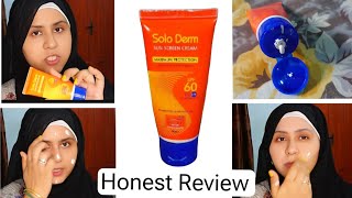 Solo Derm sunscreen  SPF 60 Sunscreen  Deu Tech Solo Derm Sunblock Review [upl. by Abigail]