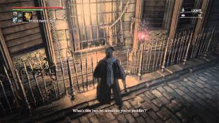 Bloodborne™ Oedon Chapel Quest Skeptical Guy NPC Location and Dialog PS4 Exclusive Gameplay Walktho [upl. by Anilec]