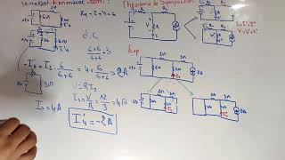 Ep 08 Électrocinétique théorème de superposition Partie 08 [upl. by Nosremaj16]