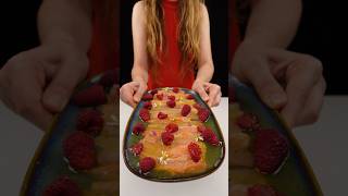 ❤️ Salmon Crudo with Raspberries ASMR [upl. by Adnirolc222]