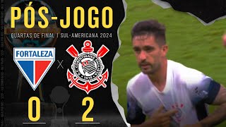 FORTALEZA 0X2 CORINTHIANS 🔴 PÓSJOGO ZONA MISTA E COLETIVA  QUARTAS DE FINAL  COPA SULAMERICANA [upl. by Hacker]