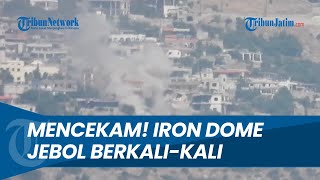 Iron Dome Jebol Berkalikali Ciptakan Asap Situasi Mencekam Israel Utara Digempur Rudal Hizbullah [upl. by Emia]