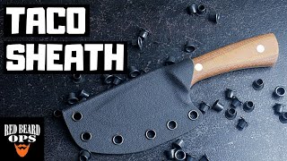 How To Make A Kydex Sheath Taco Style  Knife Making [upl. by Dusty]