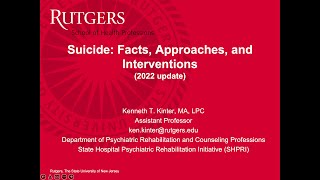 Suicide Facts Approaches and Interventions 2022 update [upl. by Akehsar]