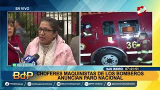 BDP Choferes maquinistas de bomberos anuncian paro [upl. by Call]