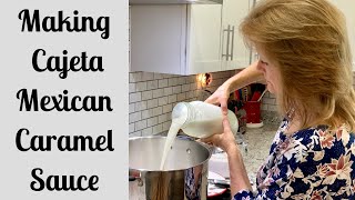 Making Goat Milk Caramel Sauce  How to Make Mexican Cajeta [upl. by Sikata]