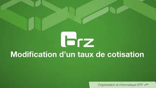 Tutoriel SILAE Paie par BRZ  Modification dun taux de cotisation [upl. by Ydnar]