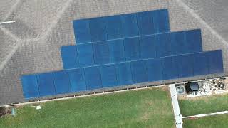 Solar Panel Flyover Post Hurricane Helene September 2024 [upl. by Nadaba]