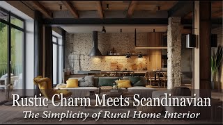 Rustic Charm Meets Scandinavian Simplicity Home Interior Ideas [upl. by Wehttan]