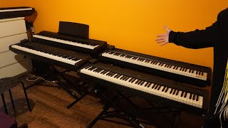 Yamaha P125 vs P45 vs P115 vs P105 vs P95 88key Digital Piano Comparison and Sound Test [upl. by Beare]