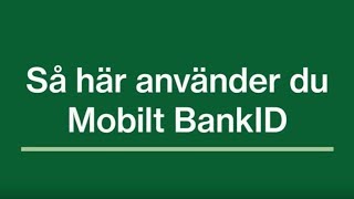 Så här loggar du in på Mina sidor med Mobilt BankID mobil [upl. by Kitchen]