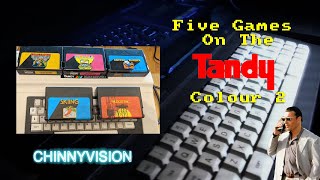 ChinnyVision  Ep 338  FIVE Tandy Colour 2 Games Coco 2 [upl. by Ranchod]