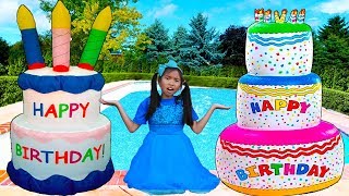 Giant Happy Birthday Cakes Toys  Wendy Pretend Play Surprise Party Kids Toy [upl. by Armyn]