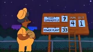 The Simpsons Softball quotSuch a mighty wallopquot [upl. by Servetnick]