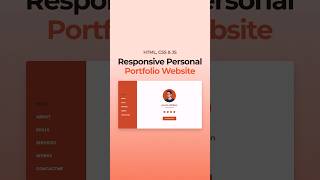 Responsive Portfolio Website HTML CSS JavaScript [upl. by Einitsed240]