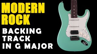 Modern Rock Backing Track in G Major  Easy Jam Tracks [upl. by Sontag]