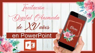 ✨COMO hacer una INVITACION de 15 años DIGITAL🎉 [upl. by Eatton231]