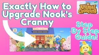 How To Upgrade the Shop Nooks Cranny in Animal Crossing New Horizons Exact Requirements amp Guide [upl. by Levana]