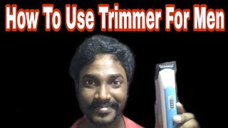 Trimmer For Men  Tamil  Vlog  Vinothjustice [upl. by Zebadiah]