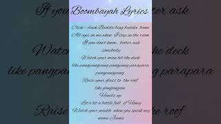 Jennies Boombayah Rap english lyrics💜 Blackpink [upl. by Ramsa]