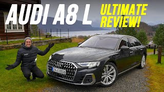 The ultimate Audi A8 driving REVIEW 2022 A8 L 40 V8 Facelift  better than SClass and 7Series [upl. by Pilif]