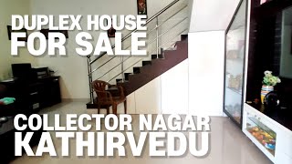 3BHK Duplex house for sale  Kathirvedu near Kolathur  90 lakhs [upl. by Anade]