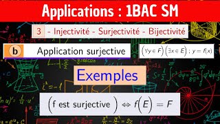 Application surjective surjectivité — Les applications — 1 BAC SM [upl. by Flip]